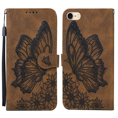 Retro Skin Feel Butterflies Embossing Horizontal Flip Leather Case with Holder & Card Slots & Wallet, For iPhone 6 / 6s, For iPhone 6 Plus / 6s Plus, For iPhone SE 2022 / SE 2020 / 8 / 7, For iPhone 8 Plus / 7Plus, For iPhone 11, For iPhone 11 Pro