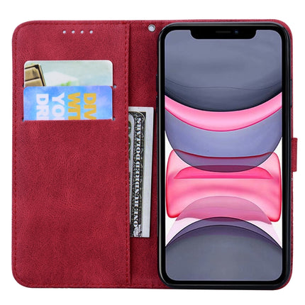 Horizontale Klapphülle aus Leder mit Schmetterlingsprägung im Retro-Look, mit Halterung, Kartenfächern und Geldbörse, für iPhone 11 Pro Max, für iPhone 12 mini, für iPhone 12 / 12 Pro, für iPhone 12 Pro Max, für iPhone XR, für iPhone X / XS