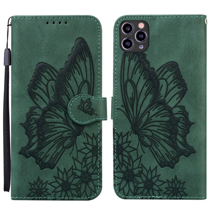 Retro Skin Feel Butterflies Embossing Horizontal Flip Leather Case with Holder & Card Slots & Wallet, For iPhone 11, For iPhone 11 Pro, For iPhone 11 Pro Max, For iPhone 12 mini