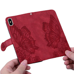 Retro Skin Feel Butterflies Embossing Horizontal Flip Leather Case with Holder & Card Slots & Wallet, For iPhone XS Max