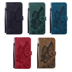 Retro Skin Feel Butterflies Embossing Horizontal Flip Leather Case with Holder & Card Slots & Wallet, For iPhone XS Max