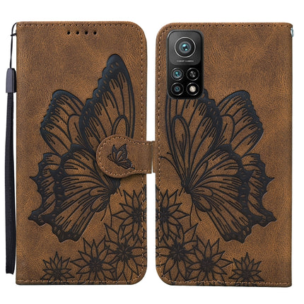Retro Skin Feel Butterflies Embossing Horizontal Flip Leather Case with Holder & Card Slots & Wallet, For Xiaomi Mi 10T Pro 5G, For Xiaomi Mi 10T Lite 5G