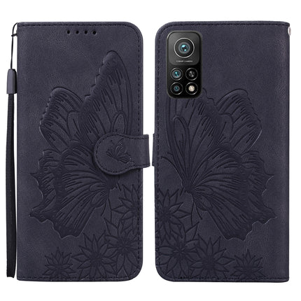 Retro Skin Feel Butterflies Embossing Horizontal Flip Leather Case with Holder & Card Slots & Wallet, For Xiaomi Mi 10T Pro 5G, For Xiaomi Mi 10T Lite 5G