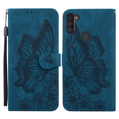 Retro Skin Feel Butterflies Embossing Horizontal Flip Leather Case with Holder & Card Slots & Wallet, For Samsung Galaxy A11, For Samsung Galaxy A12 5G, For Samsung Galaxy A21, For Samsung Galaxy A21s