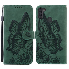 Retro Skin Feel Butterflies Embossing Horizontal Flip Leather Case with Holder & Card Slots & Wallet, For Samsung Galaxy A11, For Samsung Galaxy A12 5G, For Samsung Galaxy A21, For Samsung Galaxy A21s