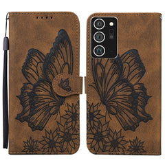 Retro Skin Feel Butterflies Embossing Horizontal Flip Leather Case with Holder & Card Slots & Wallet, For Samsung Galaxy A42 5G, For Samsung Galaxy A51, For Samsung Galaxy A71, For Samsung Galaxy Note20 Ultra