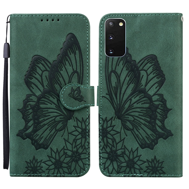 Retro Skin Feel Butterflies Embossing Horizontal Flip Leather Case with Holder & Card Slots & Wallet, For Samsung Galaxy Note20, For Samsung Galaxy Note20 5G, For Samsung Galaxy S20, For Samsung Galaxy S20 FE