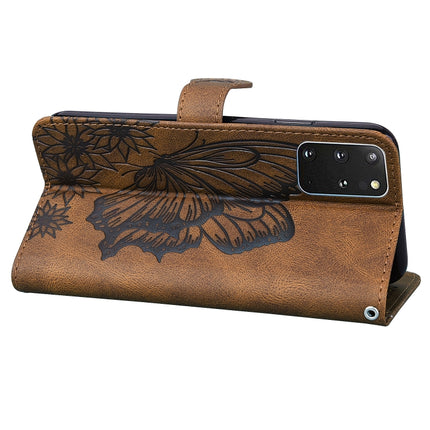 Retro Skin Feel Butterflies Embossing Horizontal Flip Leather Case with Holder & Card Slots & Wallet, For Samsung Galaxy S20+, For Samsung Galaxy S20 Ultra, For Samsung Galaxy S21 5G, For Samsung Galaxy S21 Ultra  5G