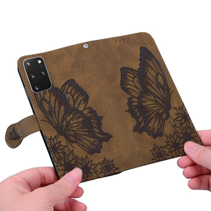Retro Skin Feel Butterflies Embossing Horizontal Flip Leather Case with Holder & Card Slots & Wallet, For Samsung Galaxy S20+, For Samsung Galaxy S20 Ultra, For Samsung Galaxy S21 5G, For Samsung Galaxy S21 Ultra  5G