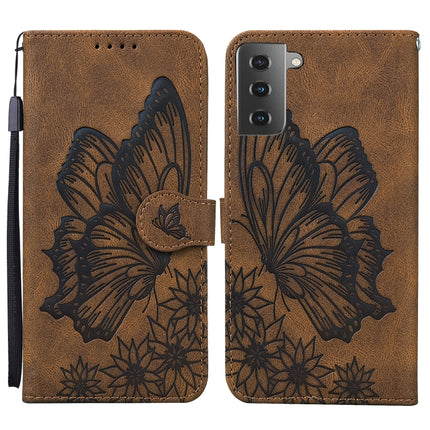 Retro Skin Feel Butterflies Embossing Horizontal Flip Leather Case with Holder & Card Slots & Wallet, For Samsung Galaxy S20+, For Samsung Galaxy S20 Ultra, For Samsung Galaxy S21 5G, For Samsung Galaxy S21 Ultra  5G