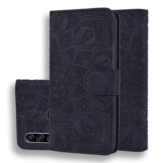 Calf Pattern Mandala Double Folding Design Embossed Leather Case with Wallet & Holder & Card Slots, For Galaxy A20s, For Galaxy A30s / A50s, For Galaxy M30s, For Xiaomi Mi CC9e / Mi A3
