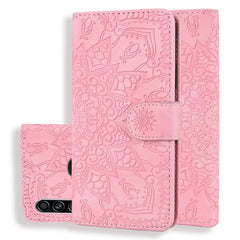Calf Pattern Mandala Double Folding Design Embossed Leather Case with Wallet & Holder & Card Slots, For Galaxy A20s, For Galaxy A30s / A50s, For Galaxy M30s, For Xiaomi Mi CC9e / Mi A3