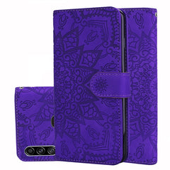 Calf Pattern Mandala Double Folding Design Embossed Leather Case with Wallet & Holder & Card Slots, For Galaxy A20s, For Galaxy A30s / A50s, For Galaxy M30s, For Xiaomi Mi CC9e / Mi A3