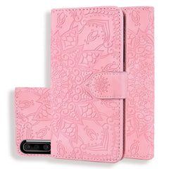 Calf Pattern Mandala Double Folding Design Embossed Leather Case with Wallet & Holder & Card Slots, For Galaxy A20s, For Galaxy A30s / A50s, For Galaxy M30s, For Xiaomi Mi CC9e / Mi A3