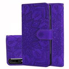 Calf Pattern Mandala Double Folding Design Embossed Leather Case with Wallet & Holder & Card Slots, For Galaxy A20s, For Galaxy A30s / A50s, For Galaxy M30s, For Xiaomi Mi CC9e / Mi A3