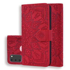 Calf Pattern Mandala Double Folding Design Embossed Leather Case with Wallet & Holder & Card Slots, For Galaxy A20s, For Galaxy A30s / A50s, For Galaxy M30s, For Xiaomi Mi CC9e / Mi A3