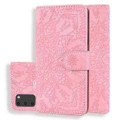 Calf Pattern Mandala Double Folding Design Embossed Leather Case with Wallet & Holder & Card Slots, For Galaxy A20s, For Galaxy A30s / A50s, For Galaxy M30s, For Xiaomi Mi CC9e / Mi A3