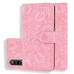 Calf Pattern Mandala Double Folding Design Embossed Leather Case with Wallet & Holder & Card Slots, For Galaxy A20s, For Galaxy A30s / A50s, For Galaxy M30s, For Xiaomi Mi CC9e / Mi A3