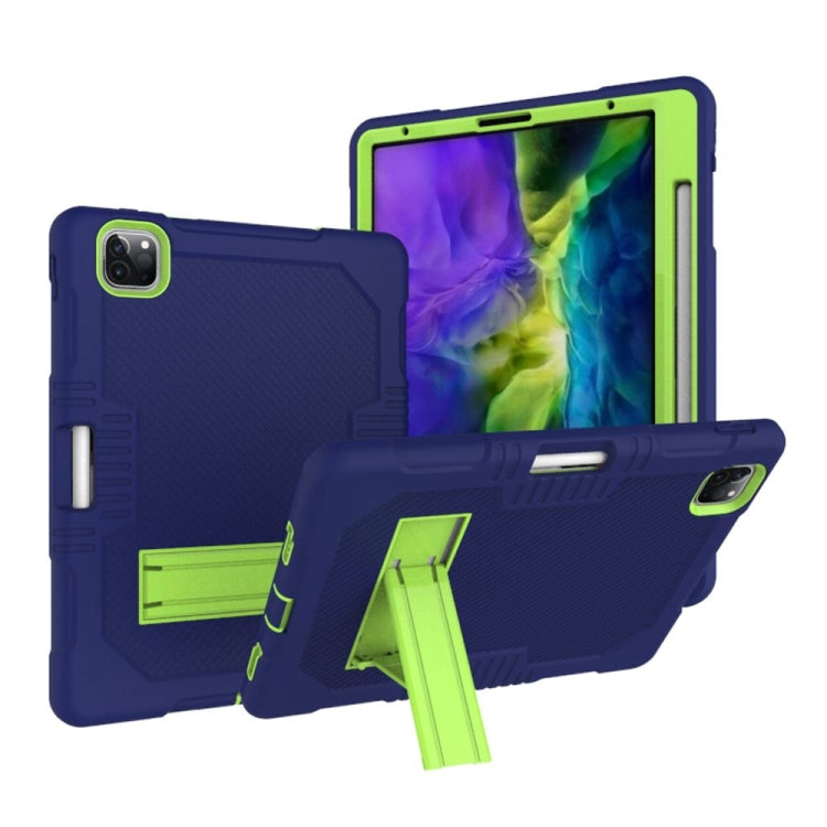 Contrast Color Robot Shockproof Silicone + PC Protective Case with Holder, For iPad Pro 12.9 inch (2018/2020), For iPad 9.7 (2017/2018), For Samsung Galaxy Tab S6 Lite P610