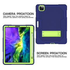 Contrast Color Robot Shockproof Silicone + PC Protective Case with Holder, For iPad Pro 12.9 inch (2018/2020), For iPad mini 5 & 4, For iPad 9.7 (2017/2018), For Samsung Galaxy Tab S6 Lite P610