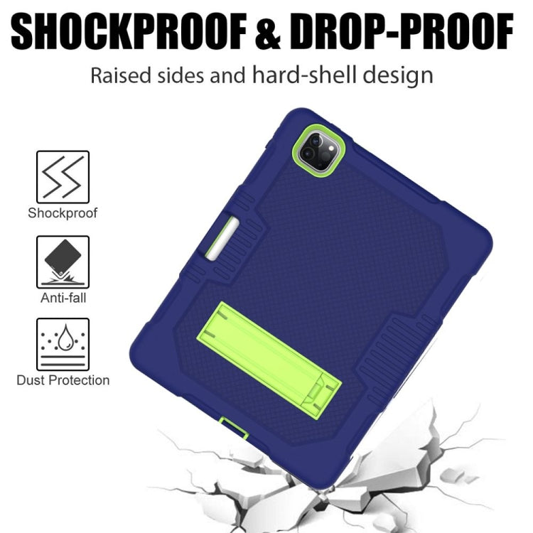 Contrast Color Robot Shockproof Silicone + PC Protective Case with Holder, For iPad Pro 12.9 inch (2018/2020), For iPad 9.7 (2017/2018), For Samsung Galaxy Tab S6 Lite P610