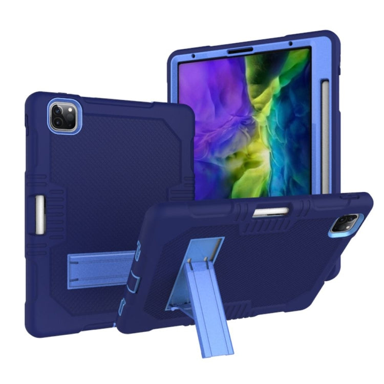 Contrast Color Robot Shockproof Silicone + PC Protective Case with Holder, For iPad Pro 12.9 inch (2018/2020), For iPad 9.7 (2017/2018), For Samsung Galaxy Tab S6 Lite P610