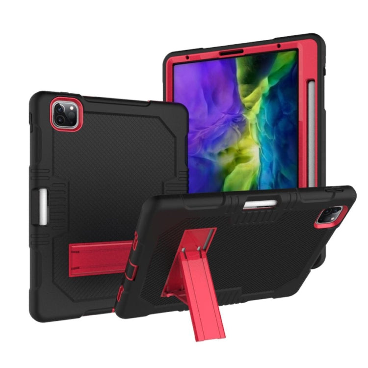 Contrast Color Robot Shockproof Silicone + PC Protective Case with Holder, For iPad Pro 12.9 inch (2018/2020), For iPad 9.7 (2017/2018), For Samsung Galaxy Tab S6 Lite P610