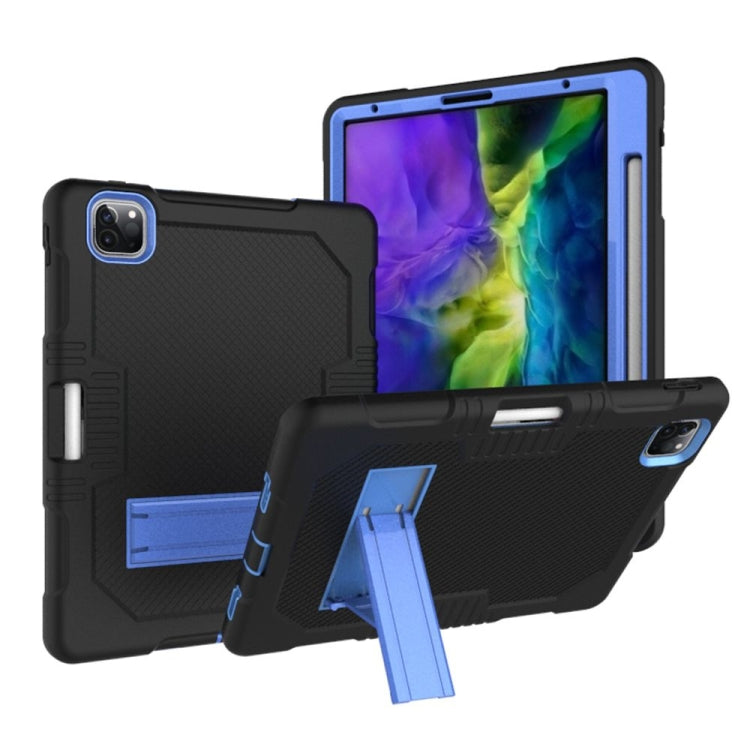Contrast Color Robot Shockproof Silicone + PC Protective Case with Holder, For iPad Pro 12.9 inch (2018/2020), For iPad 9.7 (2017/2018), For Samsung Galaxy Tab S6 Lite P610