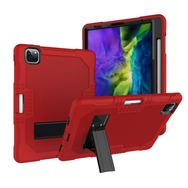 Contrast Color Robot Shockproof Silicone + PC Protective Case with Holder, For iPad Pro 12.9 inch (2018/2020), For iPad 9.7 (2017/2018), For Samsung Galaxy Tab S6 Lite P610