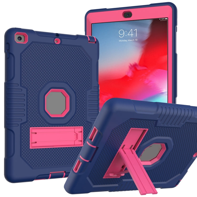 Contrast Color Robot Shockproof Silicone + PC Protective Case with Holder, For iPad Pro 12.9 inch (2018/2020), For iPad 9.7 (2017/2018), For Samsung Galaxy Tab S6 Lite P610