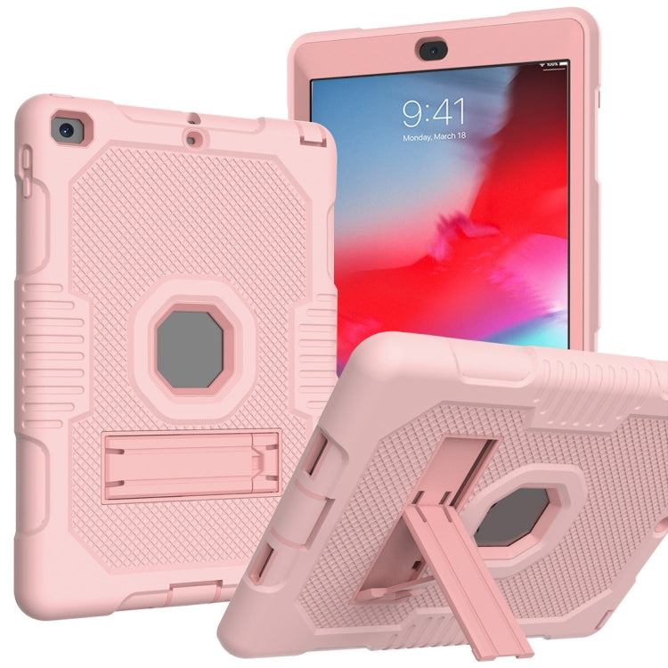 Contrast Color Robot Shockproof Silicone + PC Protective Case with Holder, For iPad Pro 12.9 inch (2018/2020), For iPad 9.7 (2017/2018), For Samsung Galaxy Tab S6 Lite P610