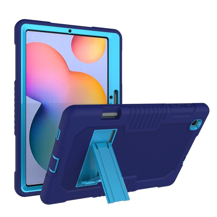 Contrast Color Robot Shockproof Silicone + PC Protective Case with Holder, For iPad Pro 12.9 inch (2018/2020), For iPad 9.7 (2017/2018), For Samsung Galaxy Tab S6 Lite P610