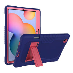 Contrast Color Robot Shockproof Silicone + PC Protective Case with Holder, For iPad Pro 12.9 inch (2018/2020), For iPad mini 5 & 4, For iPad 9.7 (2017/2018), For Samsung Galaxy Tab S6 Lite P610