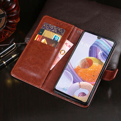 idewei Crazy Horse Texture Horizontal Flip Leather Case with Holder & Card Slots & Wallet, For LG K71, For OPPO A15s, For OPPO A53 5G