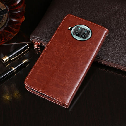 idewei Crazy Horse Texture Horizontal Flip Leather Case with Holder & Card Slots & Wallet, For Xiaomi Mi 10i 5G, For ZTE Zmax 10