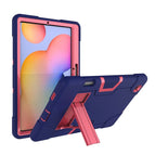 For Samsung Galaxy Tab S6 Lite P610 / Navy Blue + Rose Red