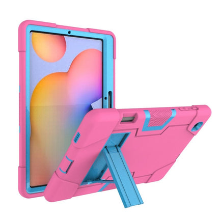 Contrast Color Robot Shockproof Silicon + PC Protective Case with Holder, For Samsung Galaxy Tab S6 Lite P610, For Samsung Galaxy Tab A 8.4 (2020) T307