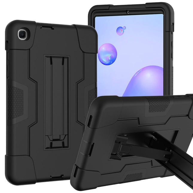 Contrast Color Robot Shockproof Silicon + PC Protective Case with Holder, For Samsung Galaxy Tab S6 Lite P610, For Samsung Galaxy Tab A 8.4 (2020) T307