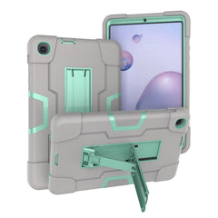 Contrast Color Robot Shockproof Silicon + PC Protective Case with Holder, For Samsung Galaxy Tab S6 Lite P610, For Samsung Galaxy Tab A 8.4 (2020) T307