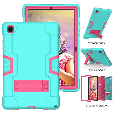 Contrast Color Robot Shockproof Silicon + PC Protective Case with Holder, For Samsung Galaxy Tab A7 10.4 (2020) T500