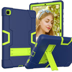 For Samsung Galaxy Tab A7 10.4 (2020) T500 / Navy Blue + Yellow-green