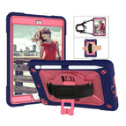 For iPad mini 3 / Navy Blue + Rose Red