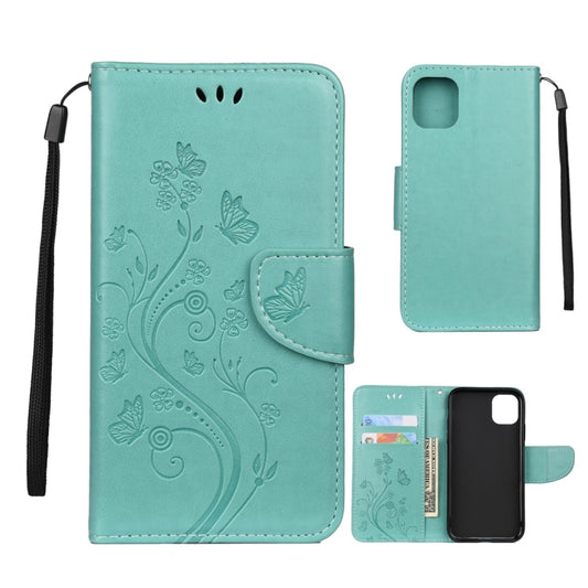 Butterfly Flower Pattern Horizontal Flip Leather Case with Holder & Card Slots & Wallet, For iPhone 11 Pro, For iPhone 11, For iPhone 11 Pro Max