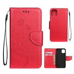 Butterfly Flower Pattern Horizontal Flip Leather Case with Holder & Card Slots & Wallet, For iPhone 11 Pro, For iPhone 11, For iPhone 11 Pro Max