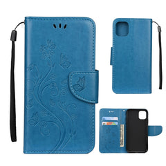 Butterfly Flower Pattern Horizontal Flip Leather Case with Holder & Card Slots & Wallet, For iPhone 11 Pro, For iPhone 11, For iPhone 11 Pro Max