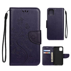 Butterfly Flower Pattern Horizontal Flip Leather Case with Holder & Card Slots & Wallet, For iPhone 11 Pro, For iPhone 11, For iPhone 11 Pro Max