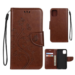 Butterfly Flower Pattern Horizontal Flip Leather Case with Holder & Card Slots & Wallet, For iPhone 11 Pro, For iPhone 11, For iPhone 11 Pro Max