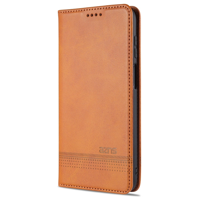 AZNS Magnetic Calf Texture Horizontal Flip Leather Case with Card Slots & Holder & Wallet, For Samsung Galaxy A12, For Samsung Galaxy S21 5G, For Xiaomi Mi 10T Lite 5G