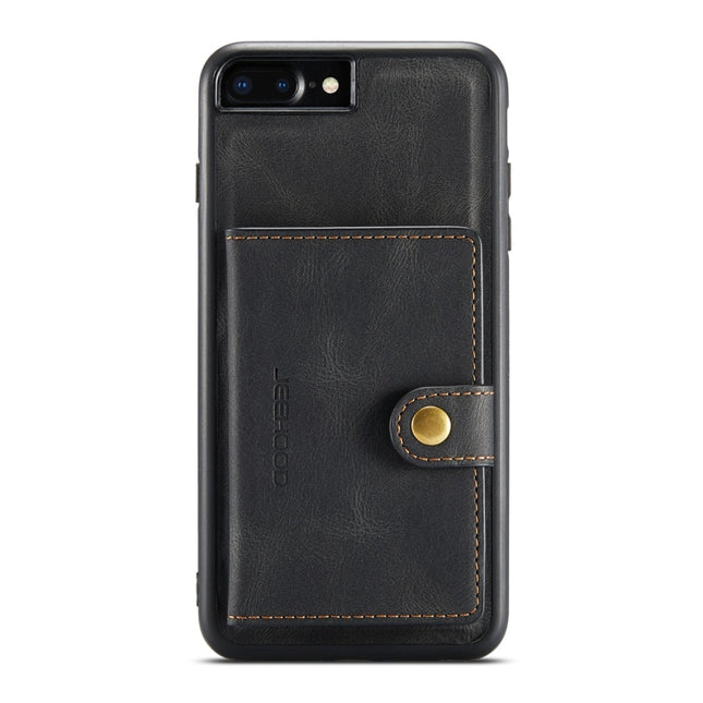 JEEHOOD Retro Magnetic Detachable Protective Case with Wallet & Card Slot & Holder, For iPhone 8 Plus & 7 Plus, For iPhone SE 2022 / SE 2020 & 8 & 7, For iPhone X / XS, For iPhone XR