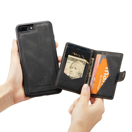 JEEHOOD - Funda protectora magnética desmontable retro con ranura para billetera, tarjeta y soporte, para iPhone 8 Plus y 7 Plus, para iPhone SE 2022/SE 2020 y 8 y 7, para iPhone X/XS, para iPhone XR, para iPhone XS Max, para iPhone 11 Pro